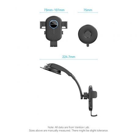 Vention Soporte de smartphone para coche KSCB0 Negro